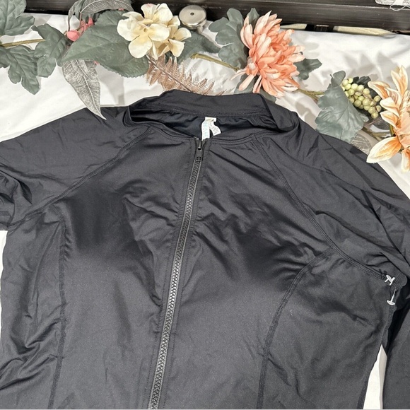 NEW $125 Sea Level [ 14 US ] Front Zip Long Sleeve‎ One Piece Swimsuit Black - Picture 4 of 12